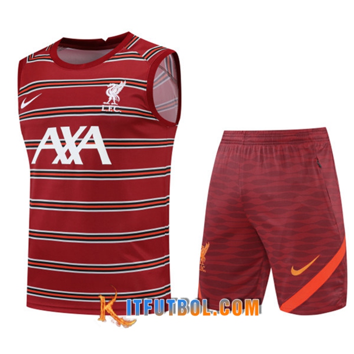 Camiseta Entrenamiento sin mangas + Cortos FC Liverpool Rojo 2022/2023