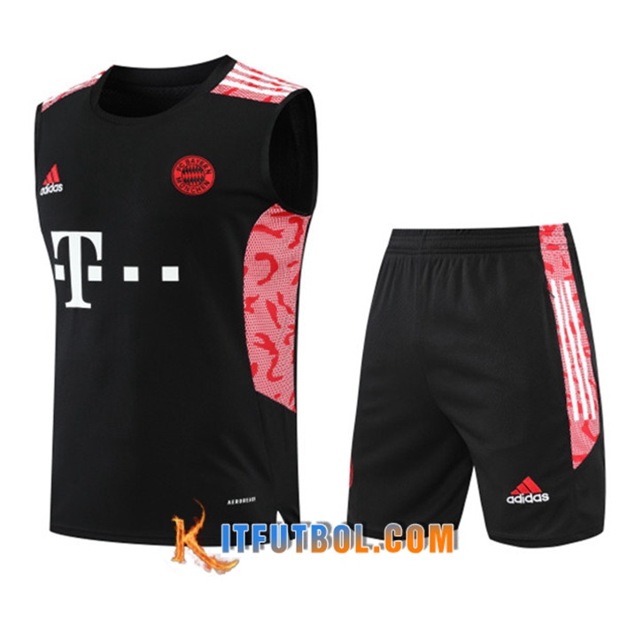 Camiseta Entrenamiento sin mangas + Cortos Bayern Munich Negro 2022/2023