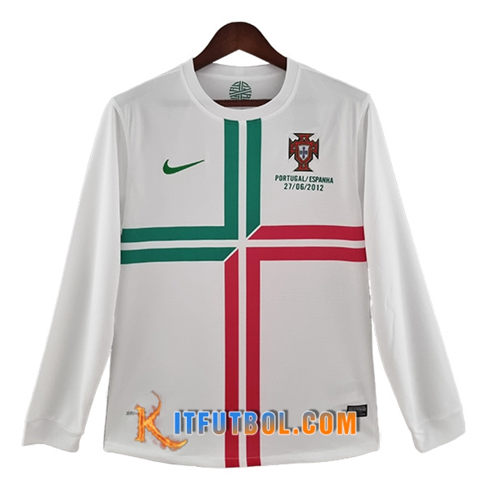 Camisetas De Futbol Portugal Retro Segunda Manga Larga 2012