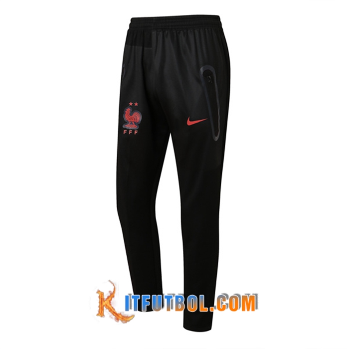 Pantalon Entrenamiento Francia Negro 2022/2023