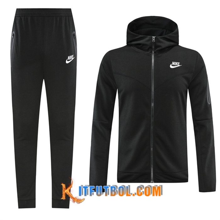 Chaqueta Con Capucha Chandal Nike Negro 2022/2023