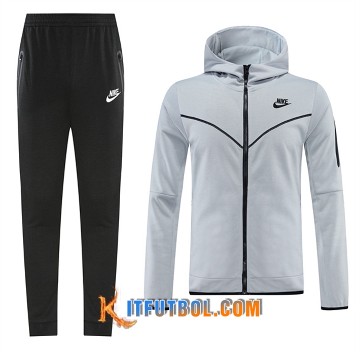 Chaqueta Con Capucha Chandal Nike Gris 2022/2023