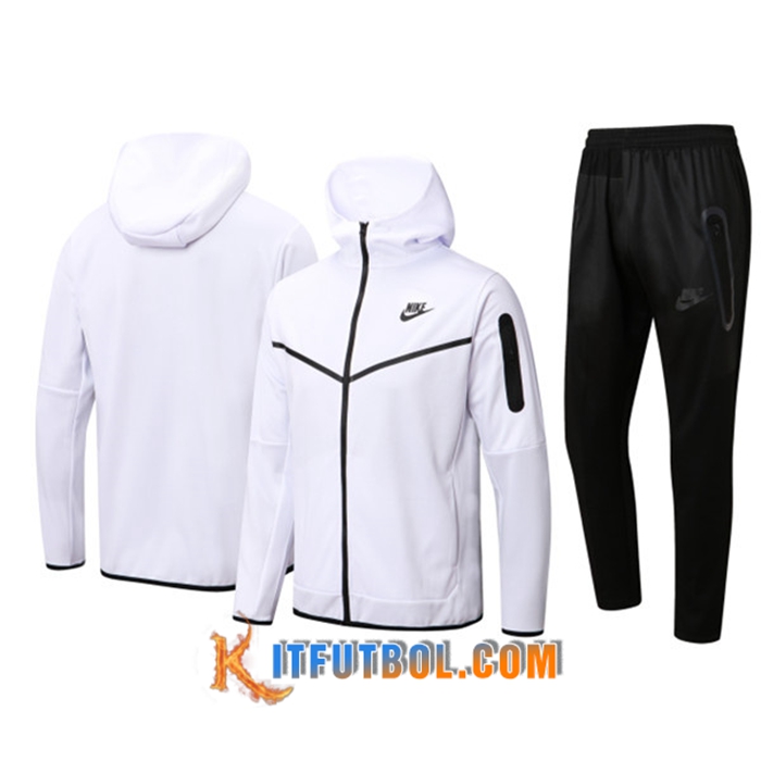 Chaqueta Con Capucha Chandal Nike Blanco 2022/2023