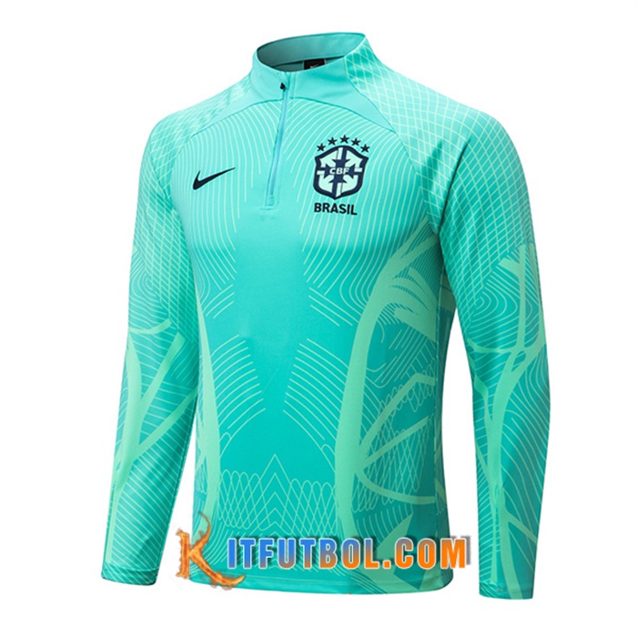 Sudadera De Entrenamiento Brasile Verde pattern 2022/2023