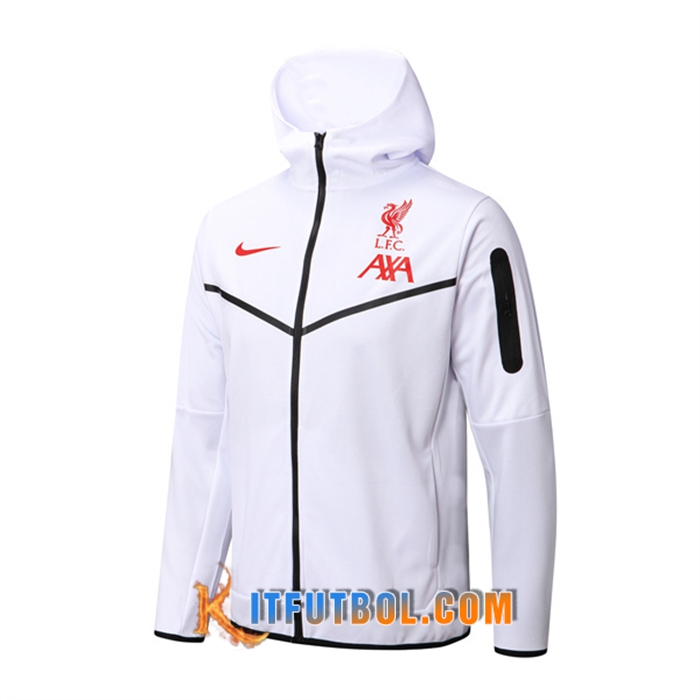 Chaqueta Con Capucha FC Liverpool Blanco 2022/2023