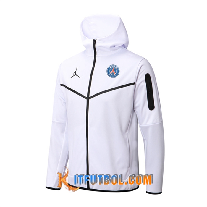 Chaqueta Con Capucha PSG Blanco 2022/2023