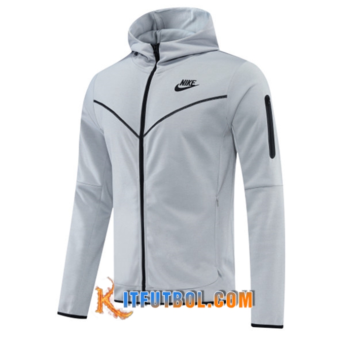 Chaqueta Con Capucha Nike Gris 2022/2023