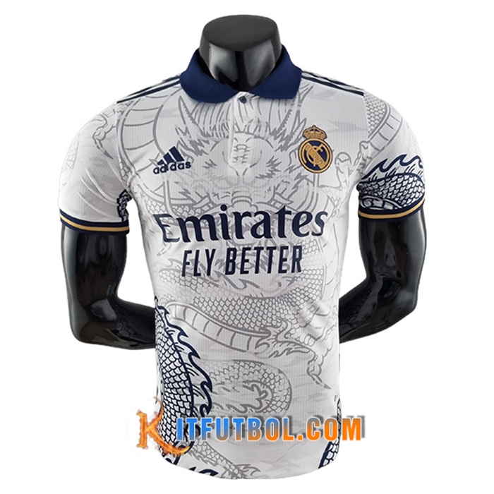 Camisetas De Futbol Real Madrid Chinese Dragon Blanco 2022/2023