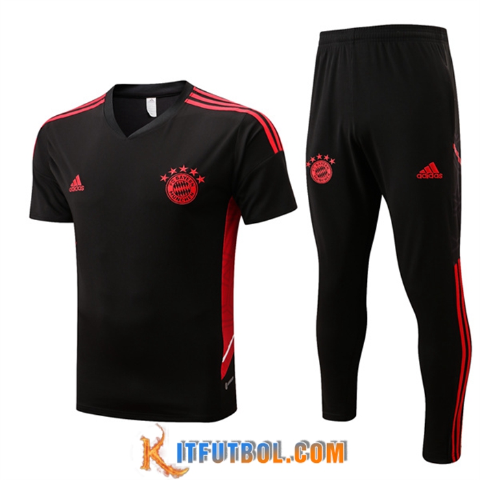 Camiseta Entrenamiento Bayern Munich + Pantalones Negro 2022/2023