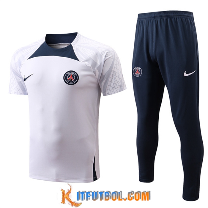 Camiseta Entrenamiento PSG + Pantalones Blanco 2022/2023