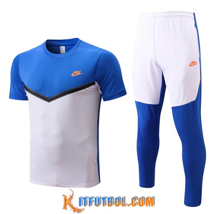 Camiseta Entrenamiento Nike + Pantalones Azul/Blanco 2022/2023