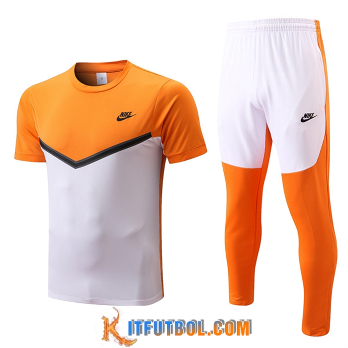 Camiseta Entrenamiento Nike + Pantalones Amarillo/Blanco 2022/2023