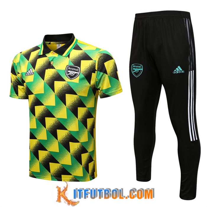 Camiseta Polo Arsenal Verde/Negro 2022/2023
