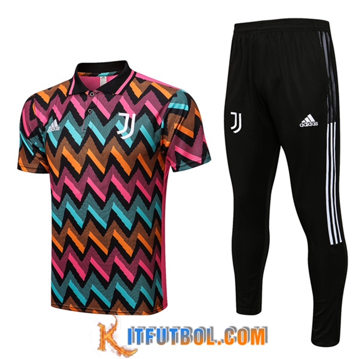 Camiseta Polo Juventus Azul/Amarillo/Rojo 2022/2023