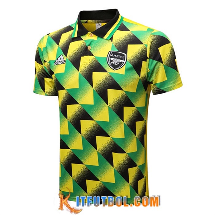 Camiseta Polo Arsenal Verde/Negro 2022/2023