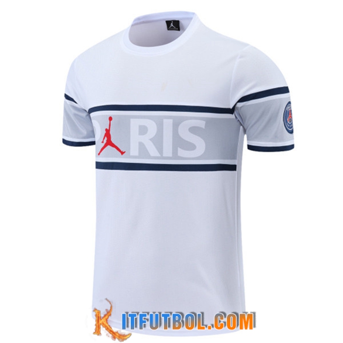 Camiseta Entrenamiento Jordan PSG Blanco/Gris 2022/2023