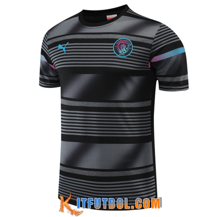 Camiseta Entrenamiento Marsella OM Gris/Negro 2022/2023