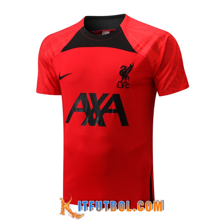 Camiseta Entrenamiento FC Liverpool Rojo/Negro 2022/2023