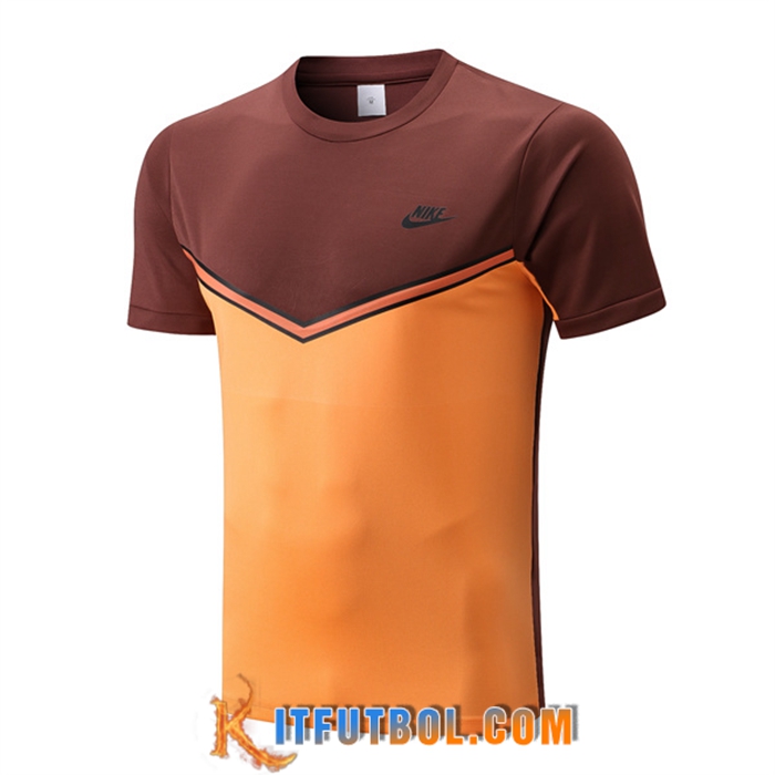 Camiseta Entrenamiento Nike Amarillo/Marrón 2022/2023