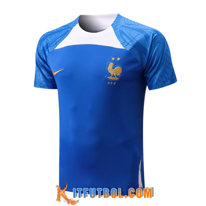 Camiseta Entrenamiento Francia Azul 2022/2023