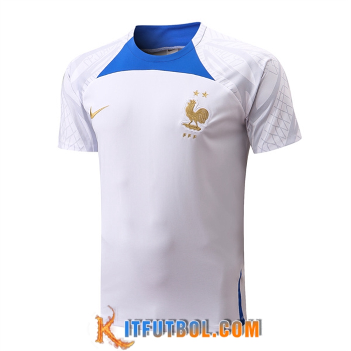 Camiseta Entrenamiento Francia Blanco 2022/2023
