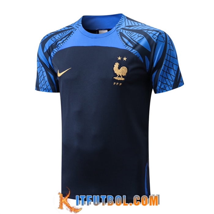 Camiseta Entrenamiento Francia Azul marino 2022/2023