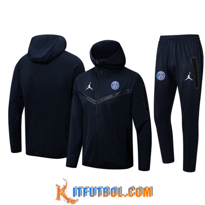 Chaqueta Con Capucha Chandal Jordan PSG Azul marino 2022/2023