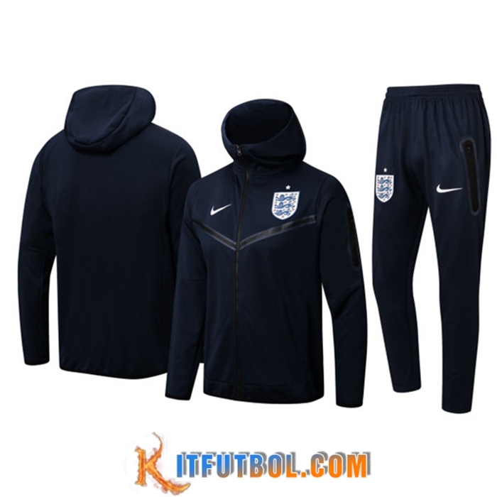 Chaqueta Con Capucha Chandal Inglaterra Azul marino 2022/2023
