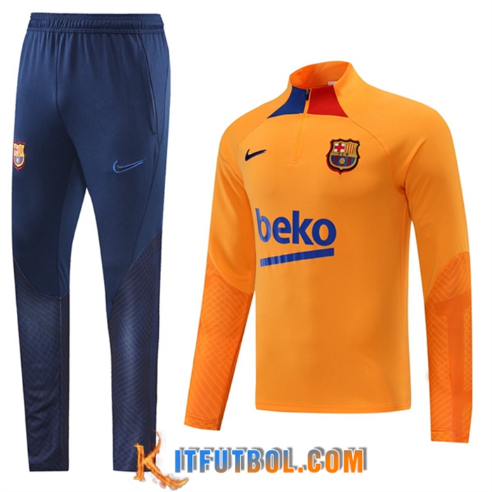 Chandal Equipos De Futbol FC Barcelona Naranja 2022/2023