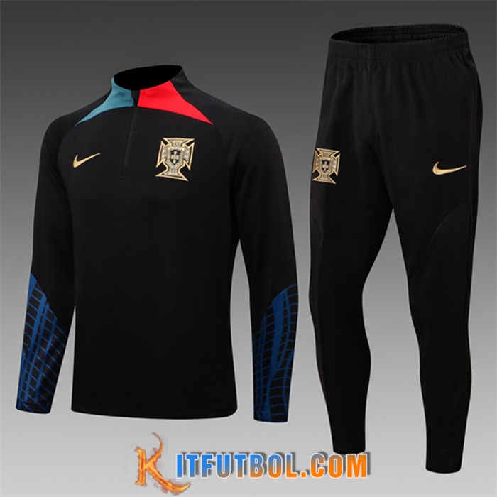 Chandal Equipos De Futbol Portugal Ninos Negro 2022/2023