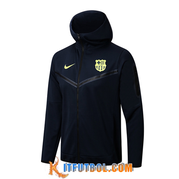 Chaqueta Con Capucha FC Barcelona Azul marino 2022/2023