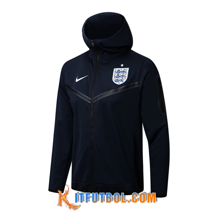 Chaqueta Con Capucha Inglaterra Azul marino 2022/2023