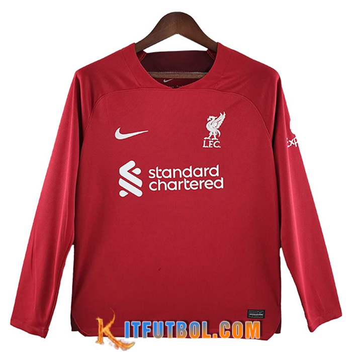Camisetas De Futbol FC Liverpool Manga Larga Primera 2022/2023