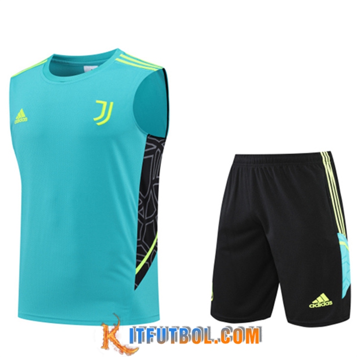 Camiseta Entrenamiento sin mangas + Cortos Juventus Azul 2022/2023