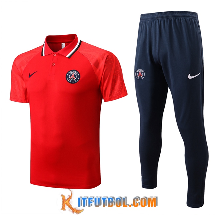 Camiseta Polo PSG Rojo 2022/2023