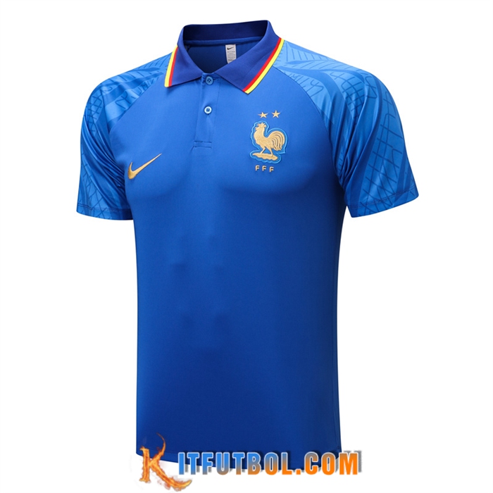 Camiseta Polo Francia Azul 2022/2023