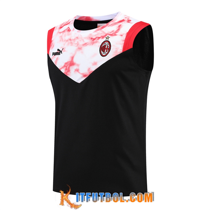 Camiseta Entrenamiento sin mangas AC Milan Negro 2022/2023