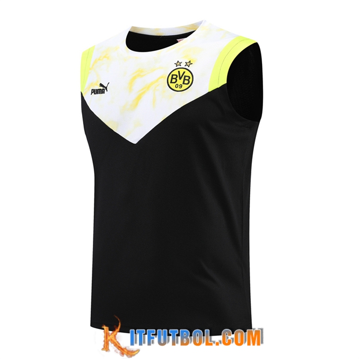 Camiseta Entrenamiento sin mangas Dortmund Negro 2022/2023