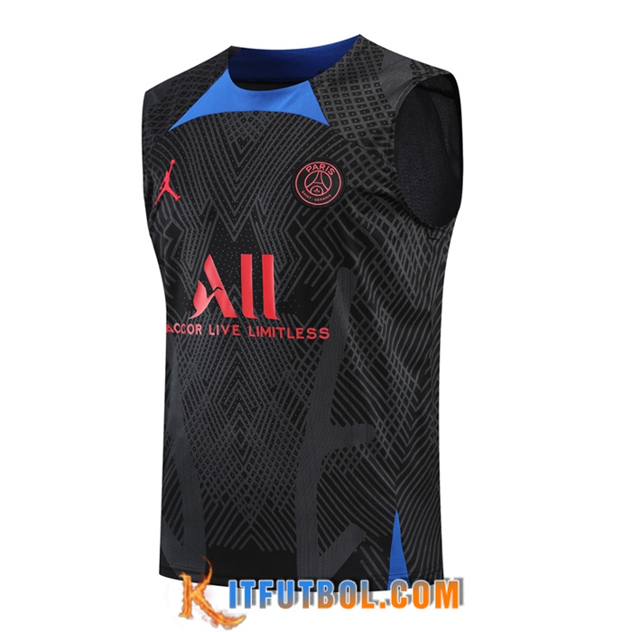 Camiseta Entrenamiento sin mangas PSG Negro 2022/2023