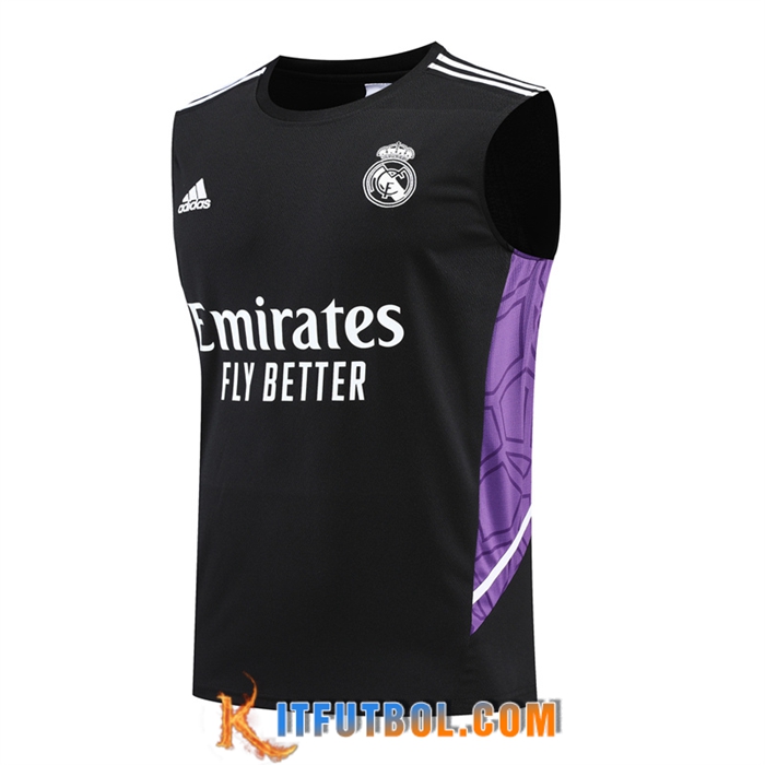 Camiseta Entrenamiento sin mangas Real Madrid Negro 2022/2023