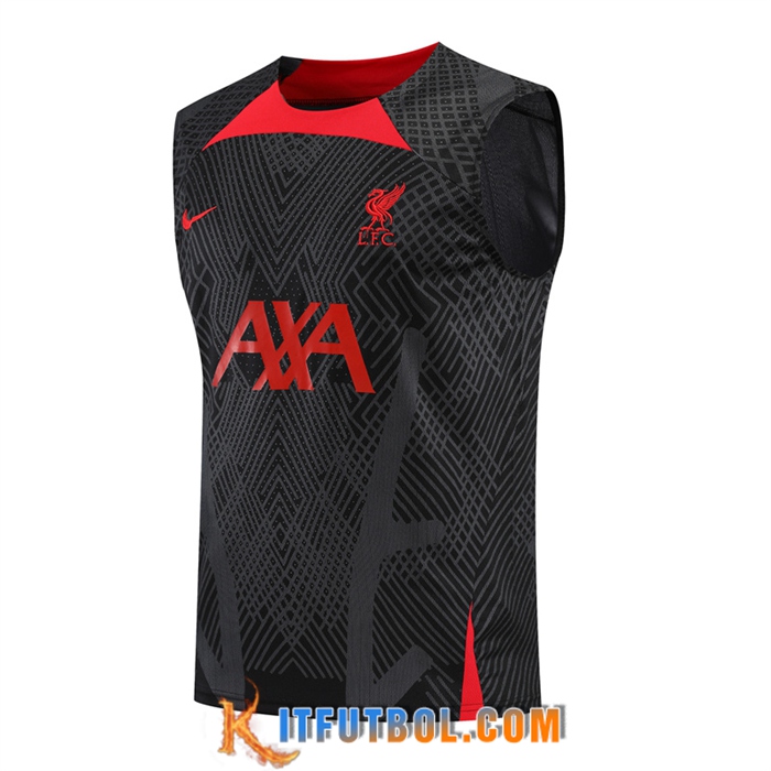 Camiseta Entrenamiento sin mangas FC Liverpool Negro 2022/2023