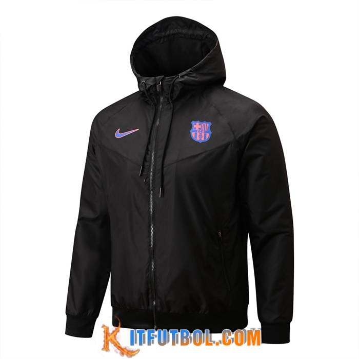 Rompevientos FC Barcelona Blanco/Negro 2022/2023