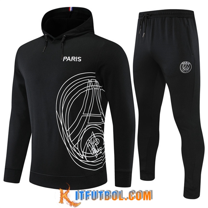 Chaqueta Con Capucha Chandal PSG Negro 2022/2023