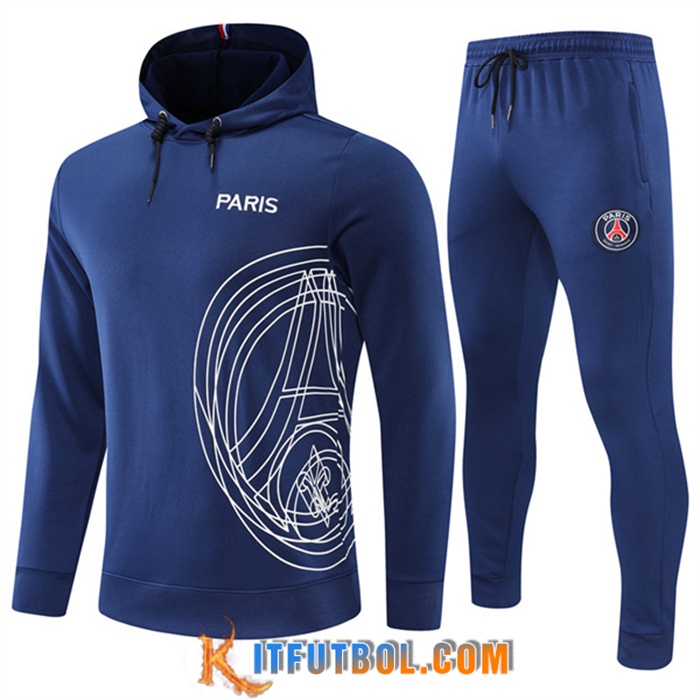 Chaqueta Con Capucha Chandal PSG Azul 2022/2023