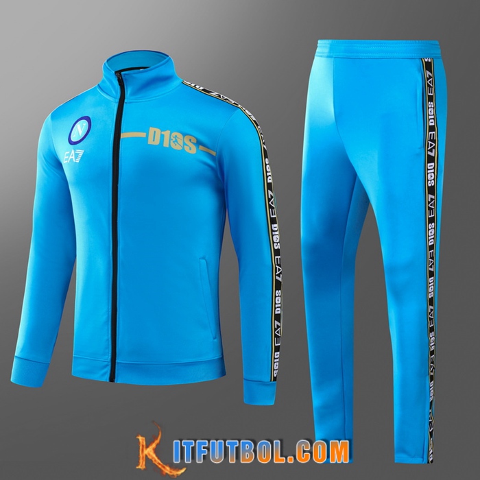 Chandal Equipos De Futbol - Chaqueta SSC Napoli Ninos Azul 2022/2023