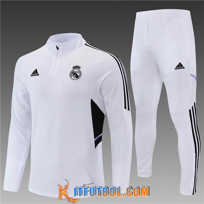 Chandal Equipos De Futbol Real Madrid Ninos Blanco 2022/2023