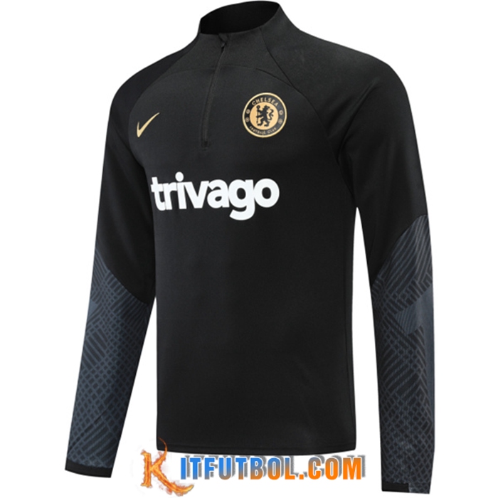 Sudadera De Entrenamiento FC Chelsea Negro 2022/2023