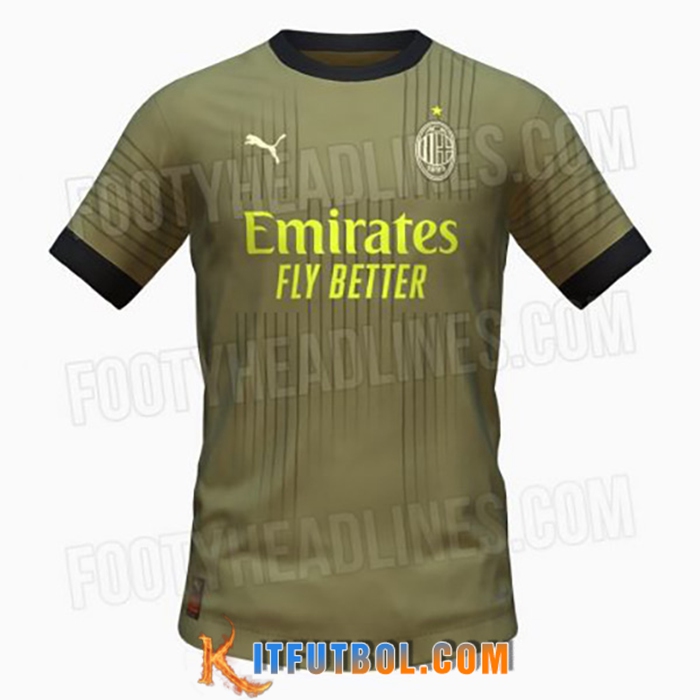 Camisetas De Futbol AC Milan Segunda 2022/2023