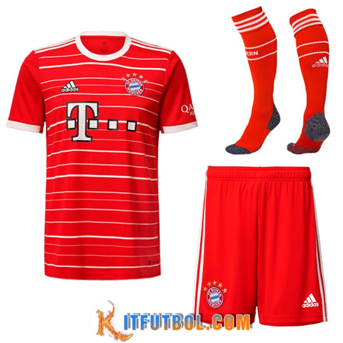 Camisetas De Futbol Bayern Munich Primera (Cortos + Calcetines) 2022/2023