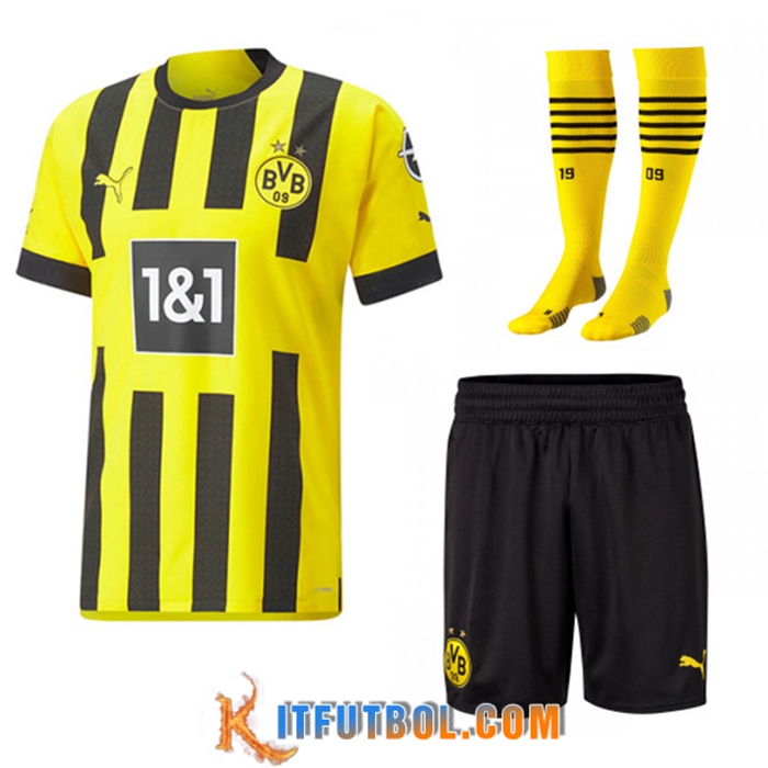 Camisetas De Futbol Dortmund BVB Primera (Cortos + Calcetines) 2022/2023